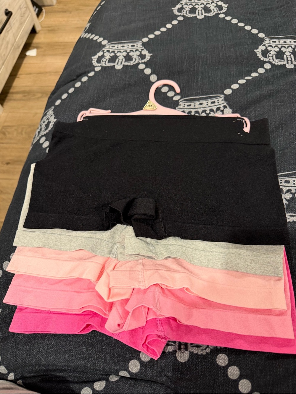 Women’s Stretch Basic Bike Shorts - Black, Gray, Pink Shades